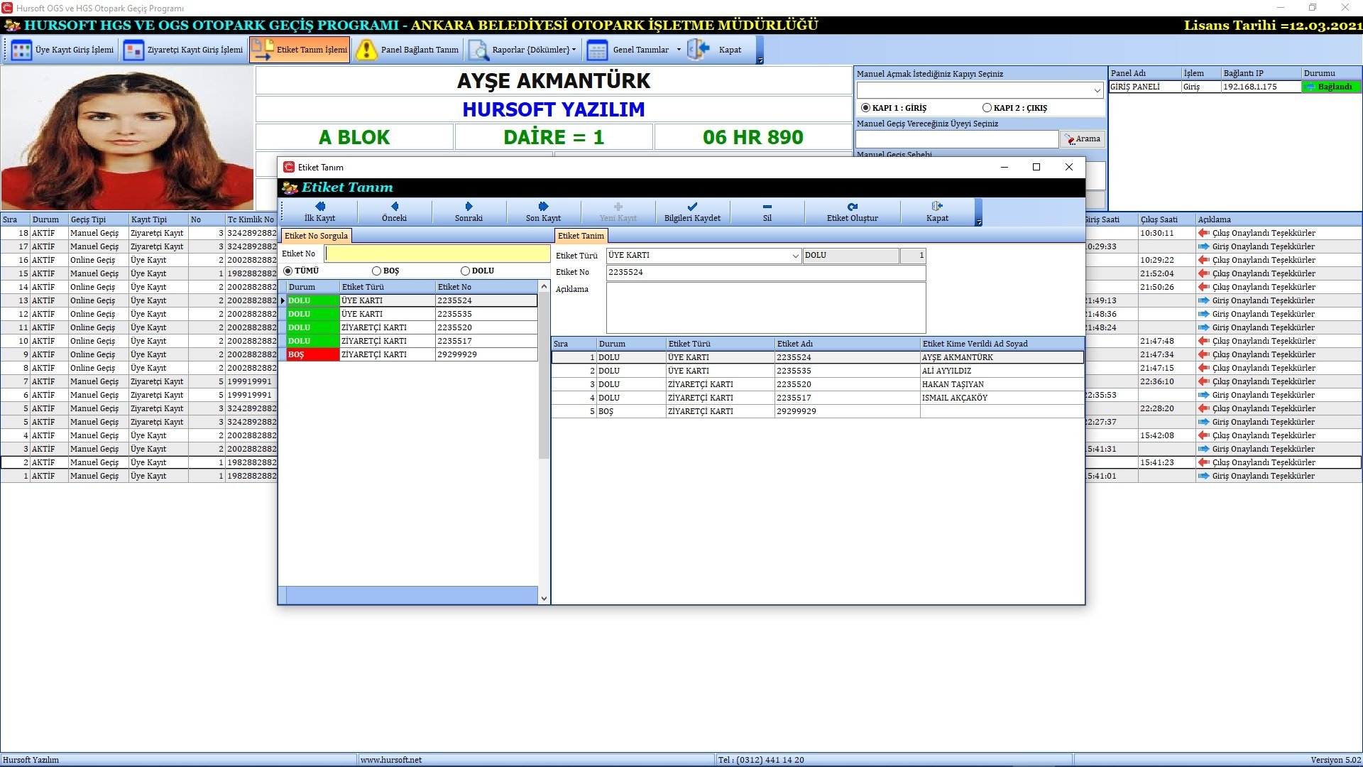 ARAÇ ETİKET TANIMA SİSTEMLERİ